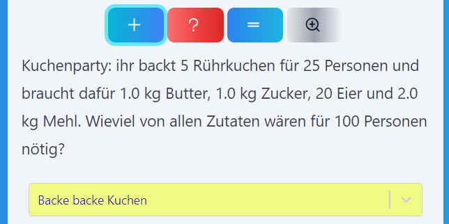 Einkaufen für die Kuchenparty