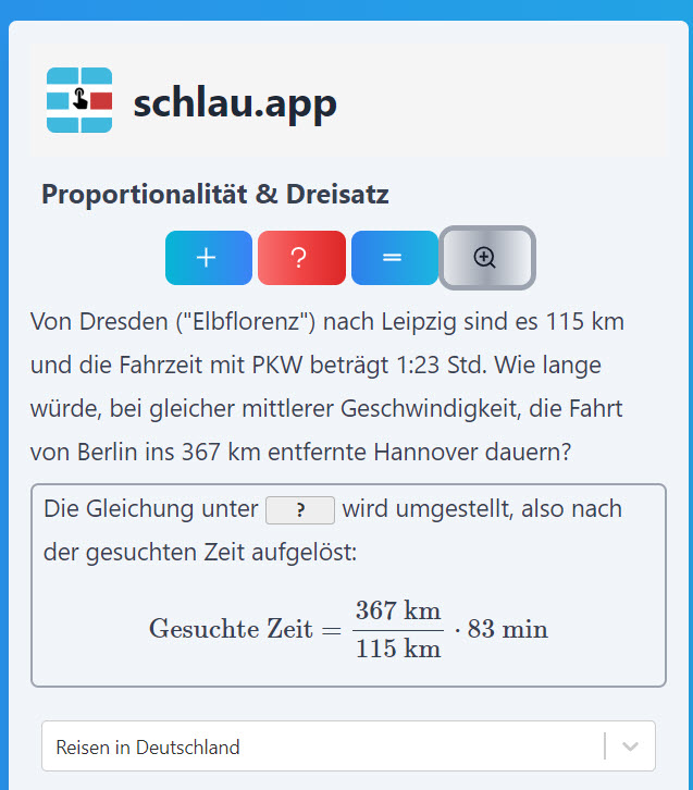 Dreisatz: Explainer