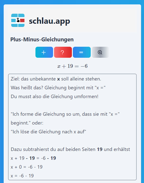 Plus-Minus-Umstellen: Explainer